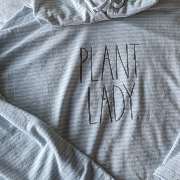 Plant Lady Striped Hoody- women's XL - Picture 11 of 11